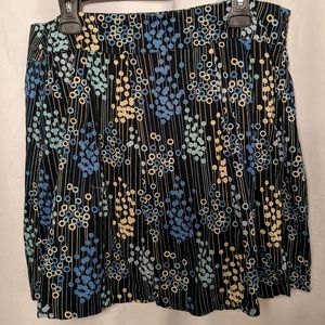 Frenchi Flared Mini Skirt - Blue, Size XL